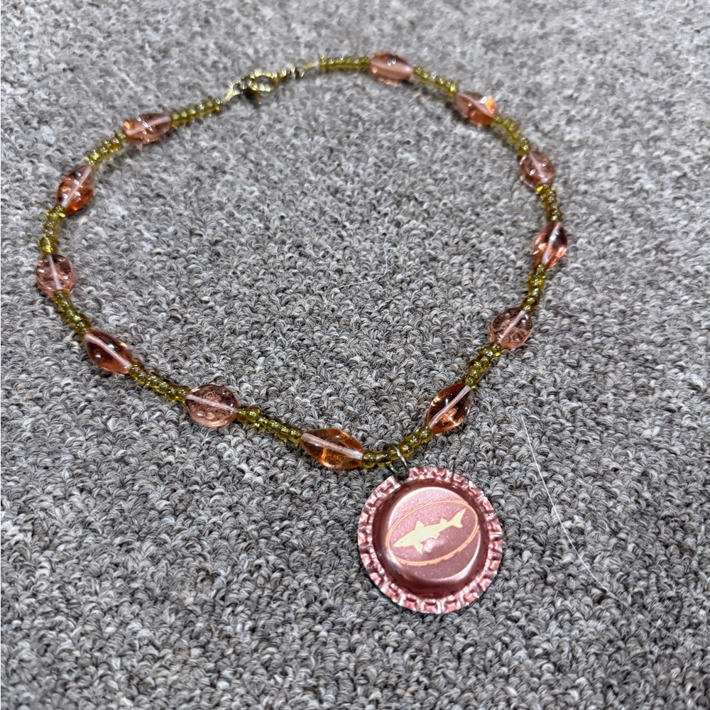 Elegant Beaded Necklace with Pendant